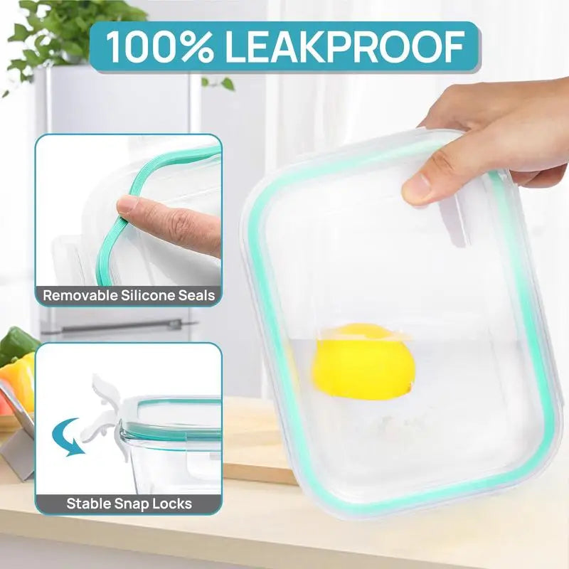 Glass Food Storage Containers with Lids