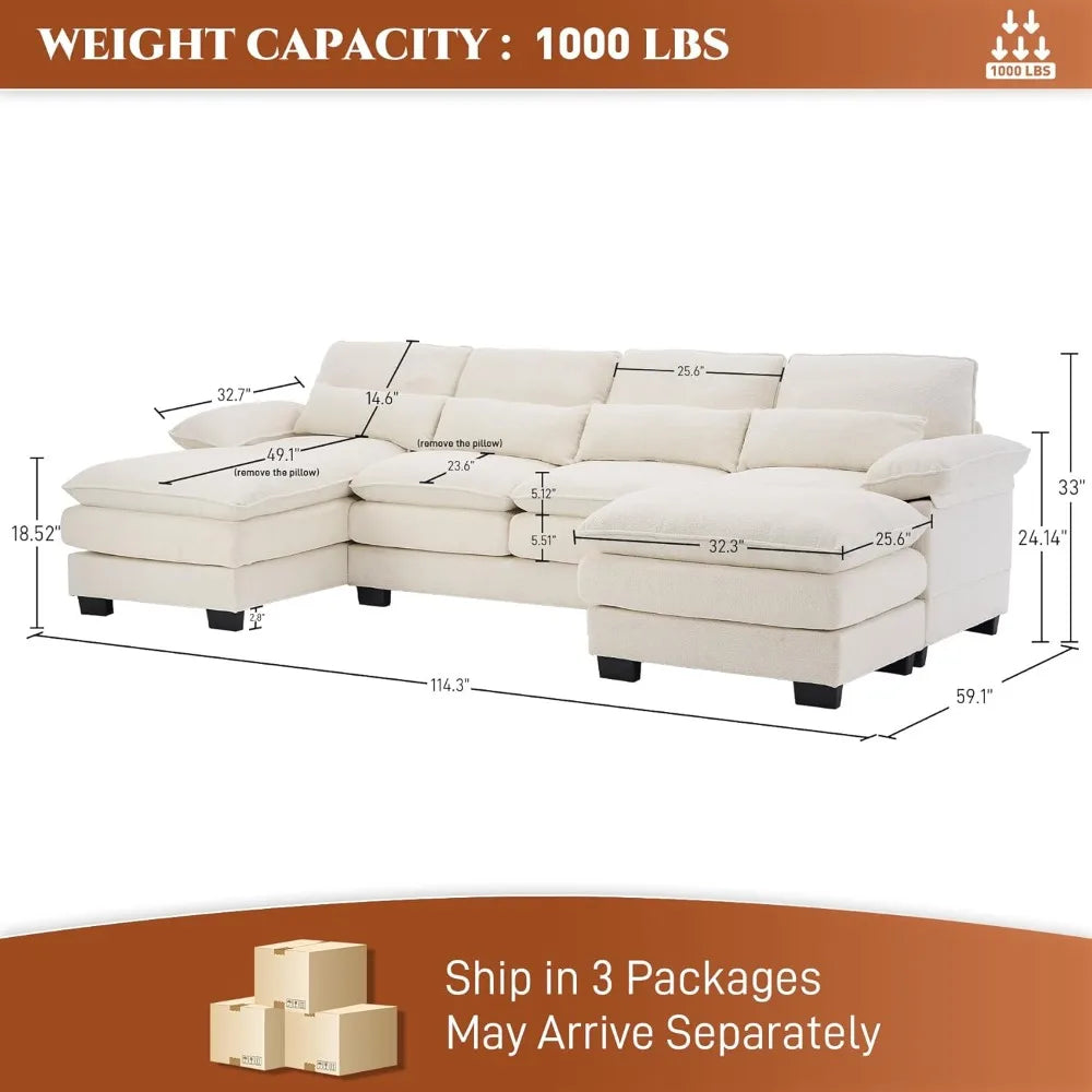 Modular Cloud Couch - multiple colors