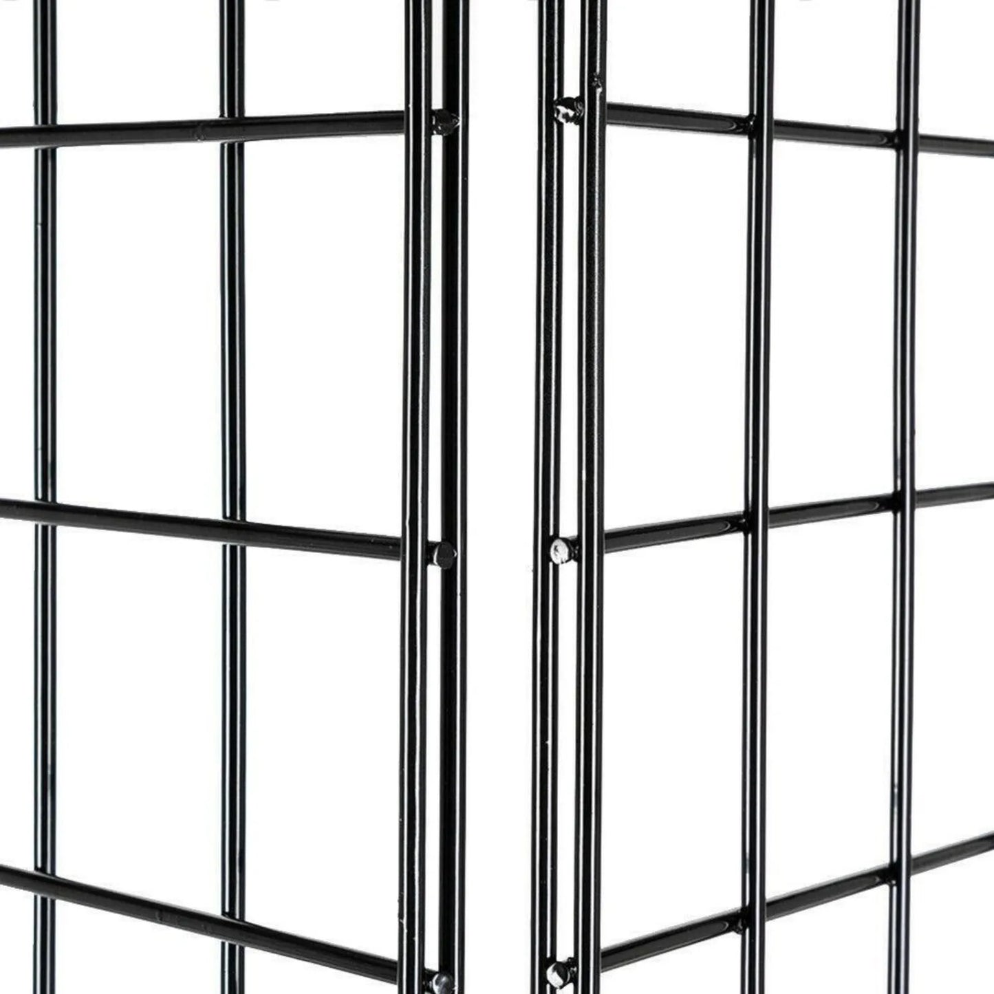 US Display Grid Rack 3 Panels Rolling Steel Retail Wall Store Craft Show Art Stand wall shelf shelves home decor