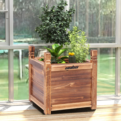 Raised Wood Flower or Vegetable Planters