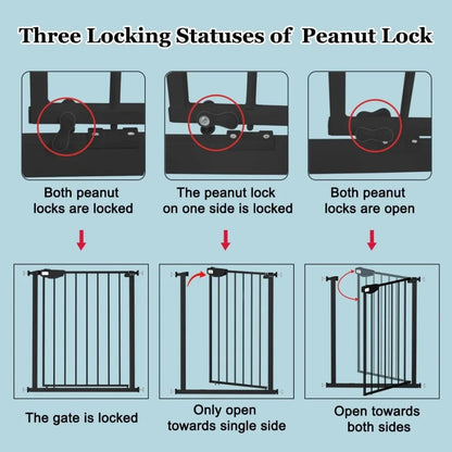 Metal Pet/Baby Gate Extra Wide Swing Auto Close