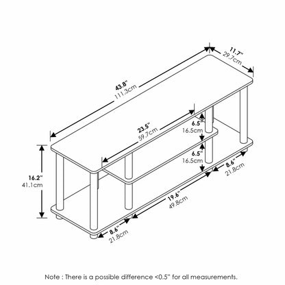 No Tool, 3-Tier Entertainment TV Stand