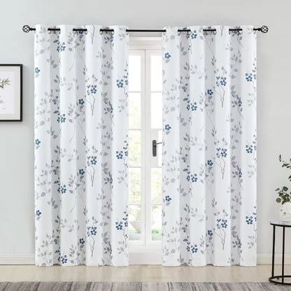 2 Window Curtain Panels - Thermal Insulated, Noise Reducing Drapes for Bedroom/Living Room