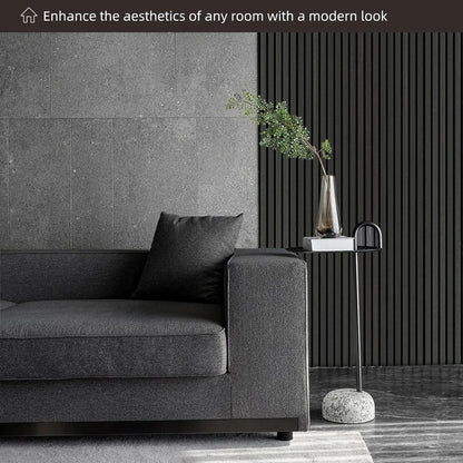 47 Inch Wood Slat Acoustic Panels for Stylish Decor and Noise Reduction, 3D Fluted Panel for Wall, Interior Design 3D Wood