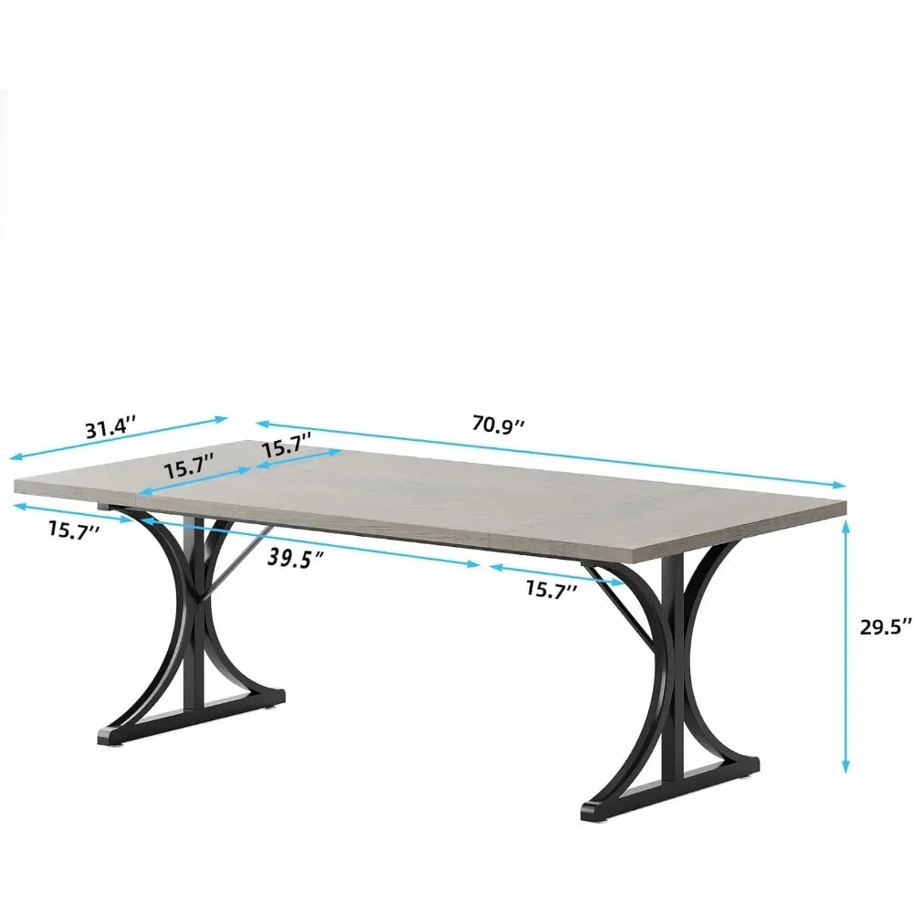 Rectangular Luxury Dining Table - Seating for 6-8 people