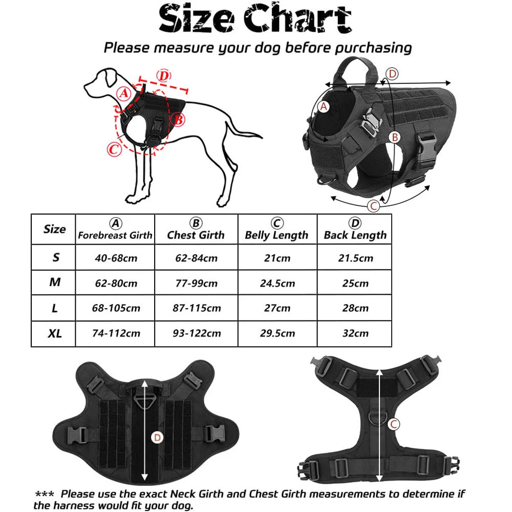 Dog Harness and Leash Set for Training and Walking