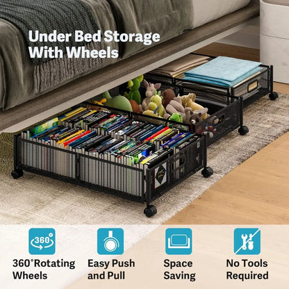 Under Bed Storage with Wheels