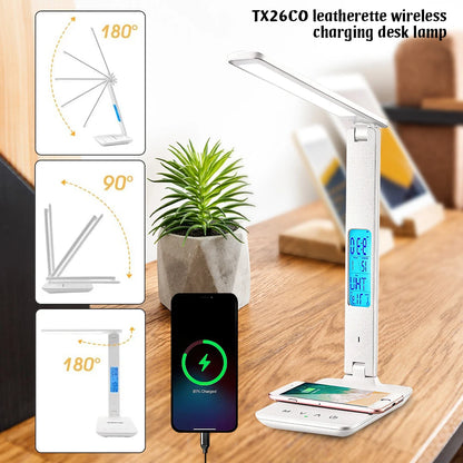 LED Touch Desk Lamp with 3 lighting Levels, USB port, and Phone Wireless Charging