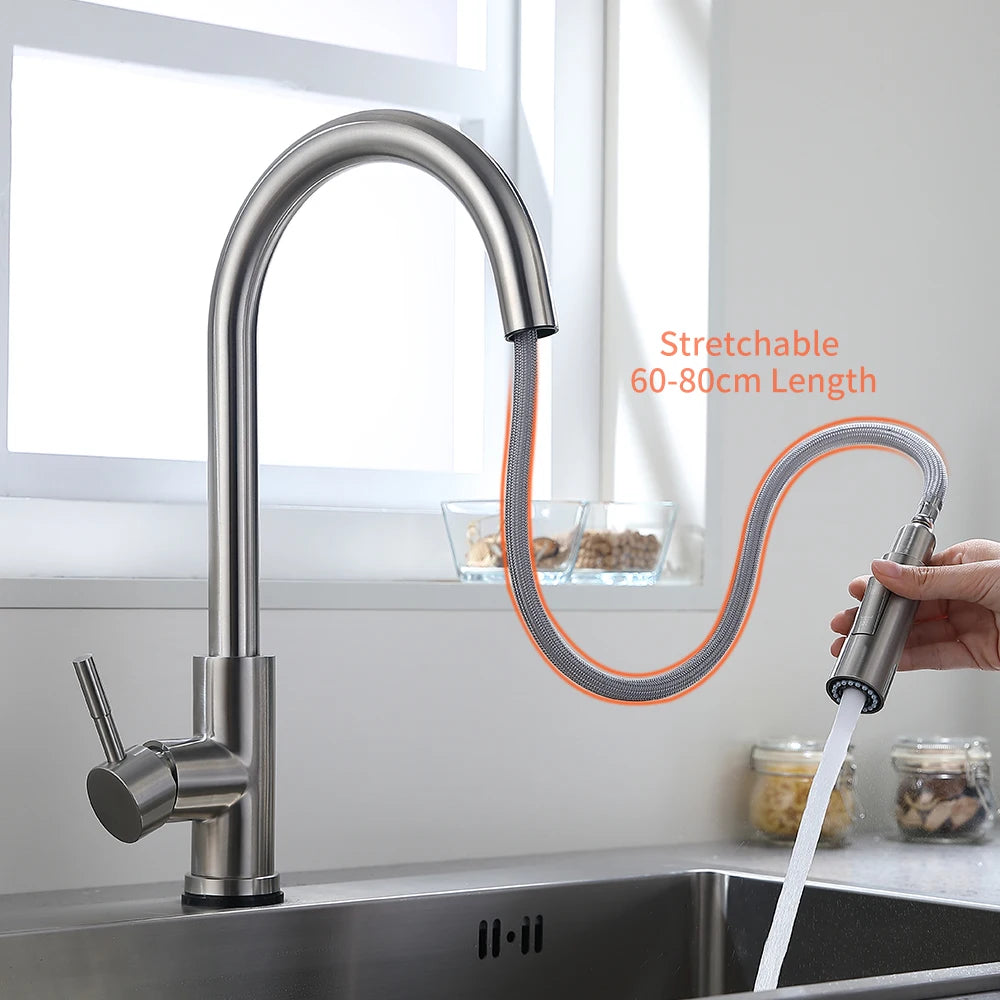 Rotating Smart Touch Kitchen Faucet