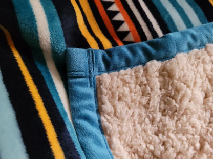 Plush Flannel Sherpa Blanket