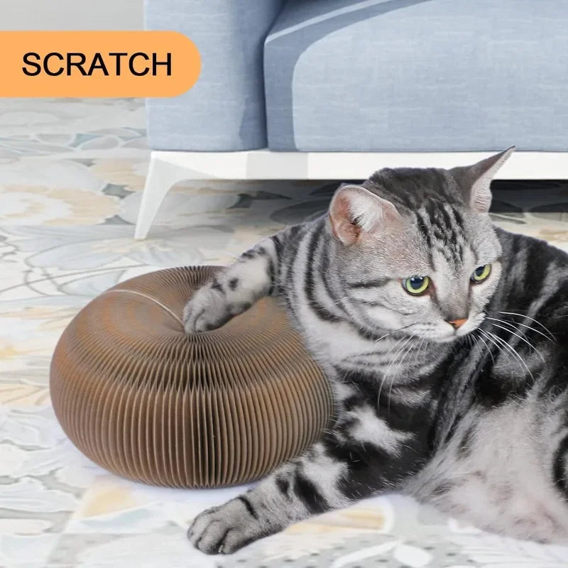 Cat Scratcher Cardboard Lounge Bed, Cat Scratching Pad, Pet Lounger