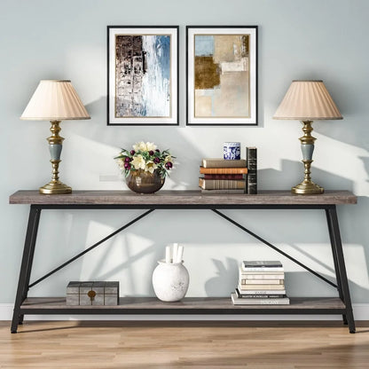 Extra Long Console Table for Hallway, Entryway or Behind Couch