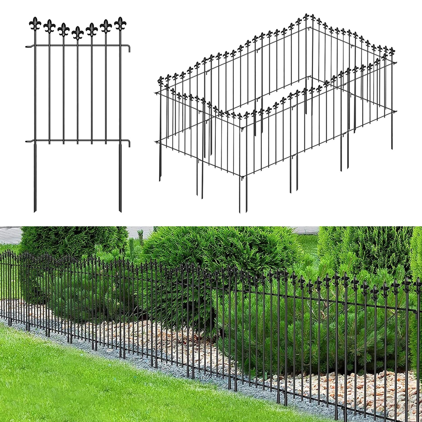 Decorative Garden Fence/ Animal Barrier Panels for Your Yard