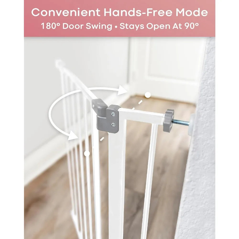 Tall and Wide Baby/Pet Gate for Stairs and Doorways