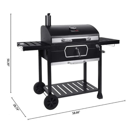 30-Inch Charcoal Grill, Deluxe BBQ Smoker