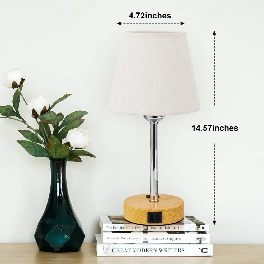 Set of 2 Bedside Table Lamps