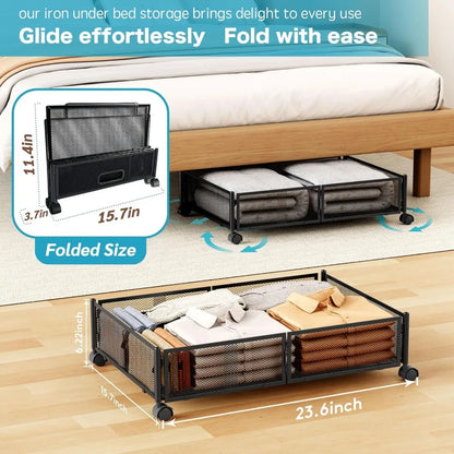 Under Bed Storage with Wheels