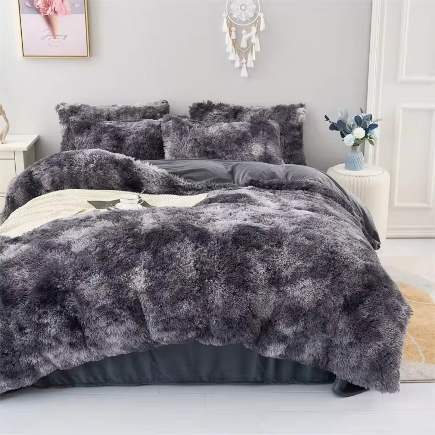 Cozy Plush Three-Piece Bedding Set