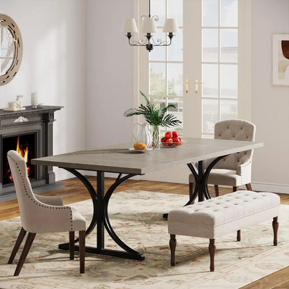 Rectangular Luxury Dining Table - Seating for 6-8 people