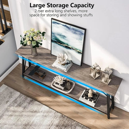 Extra Long Console Table for Hallway, Entryway or Behind Couch