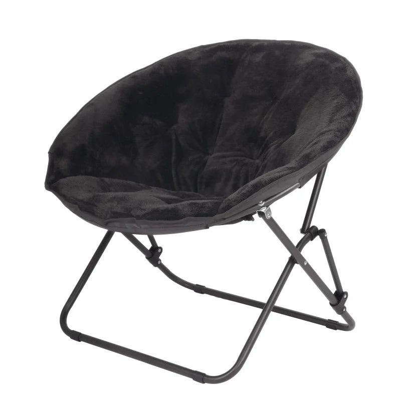 Saucer Chair for Kids and Teens, Black