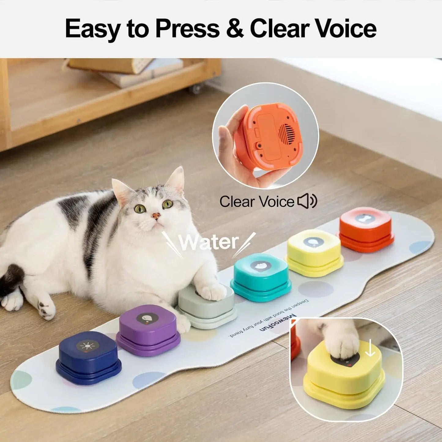 Voice Recording Pet Buttons for Communication