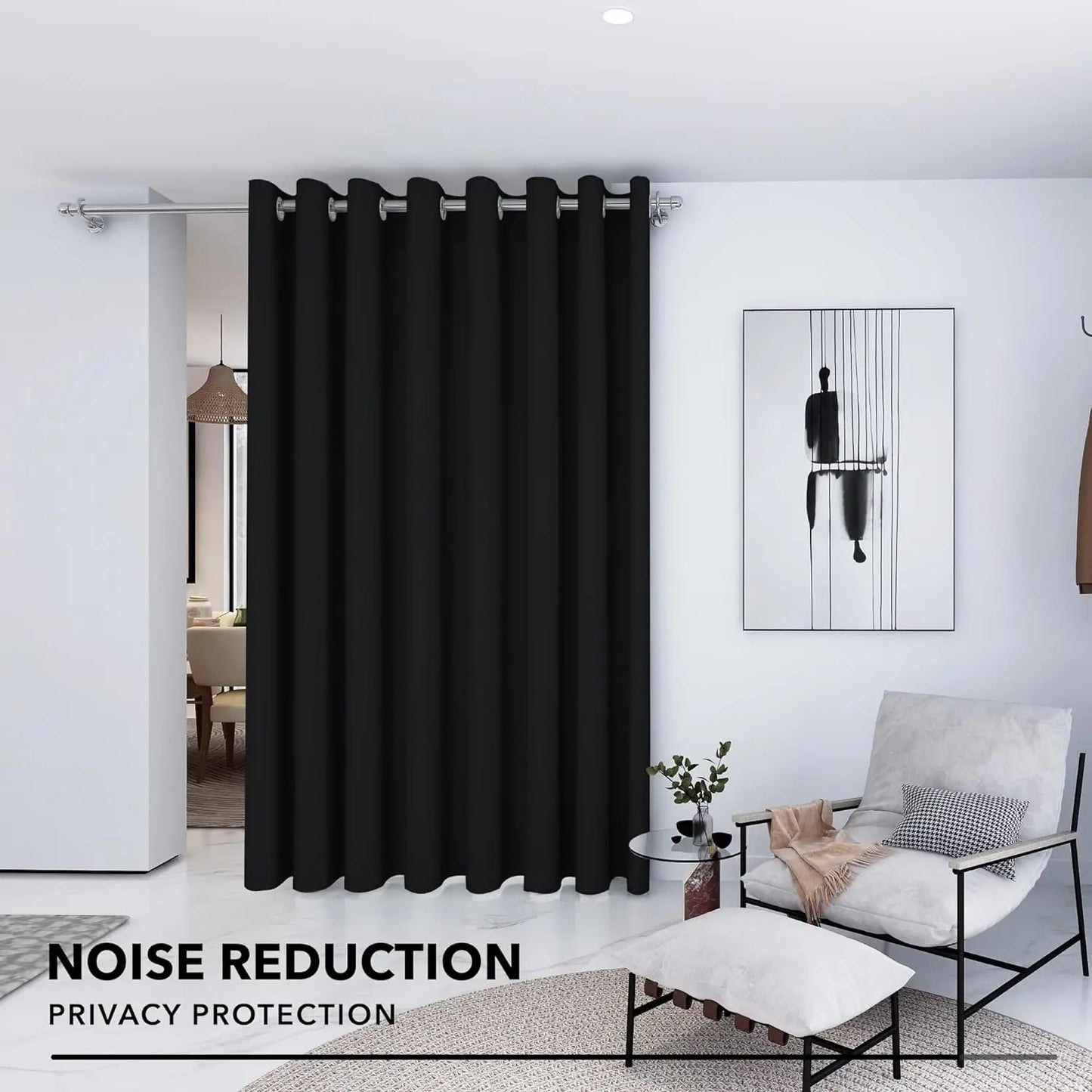 Extra Large Room Divider Curtains for Home, Office or Sliding Door