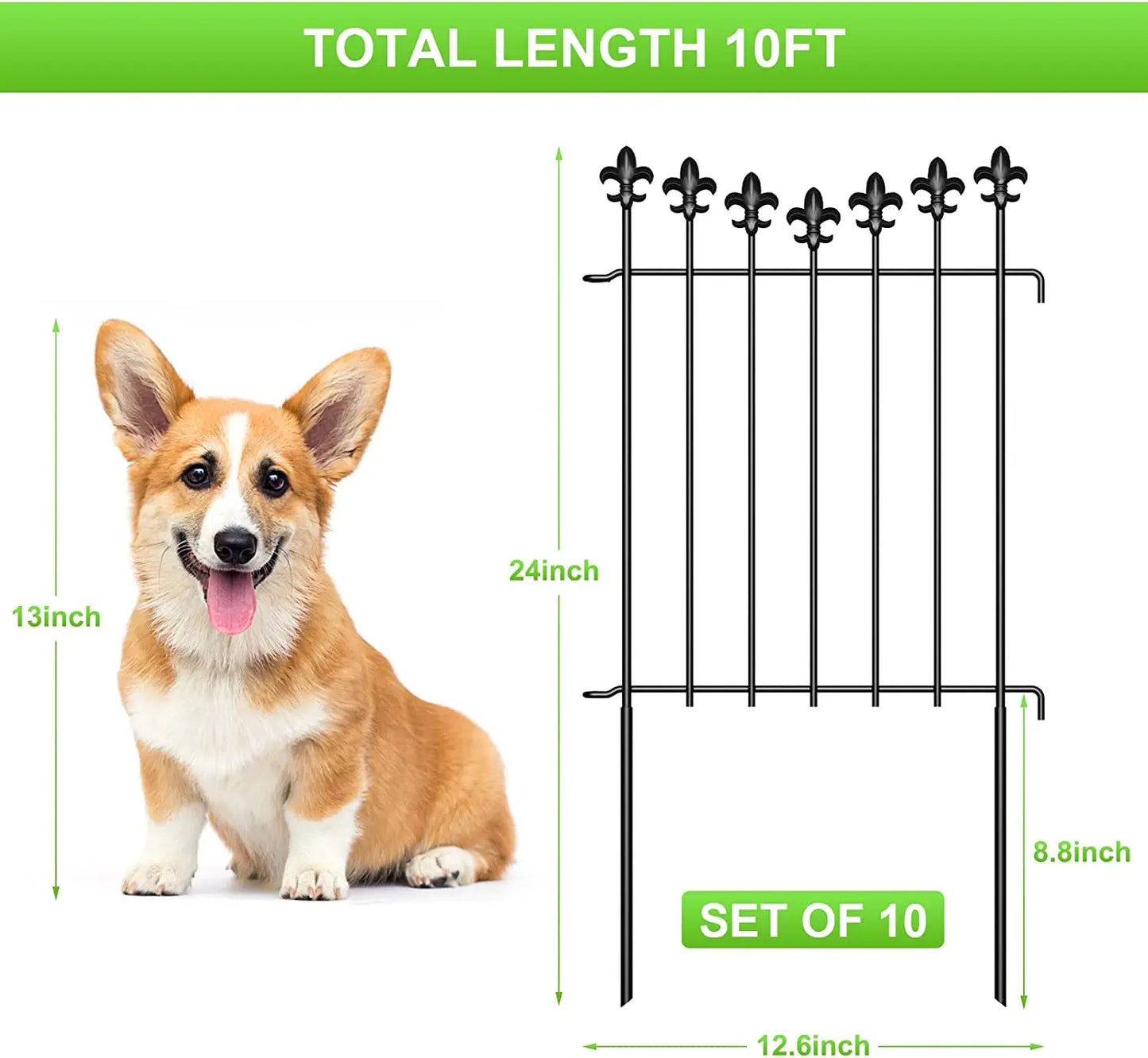 Decorative Garden Fence/ Animal Barrier Panels for Your Yard