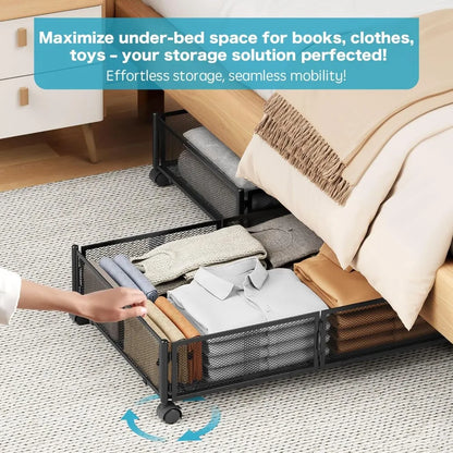 Under Bed Storage with Wheels