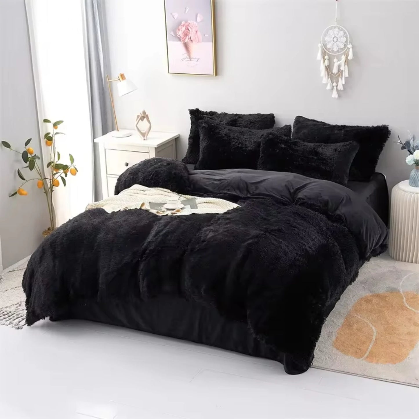 Cozy Plush Three-Piece Bedding Set