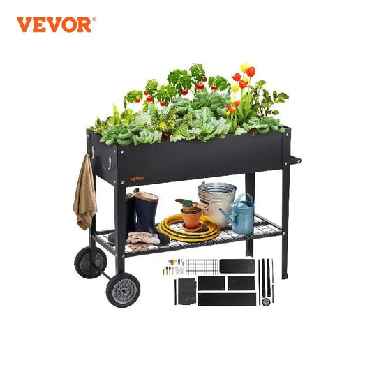 Mobile Outdoor Raised Garden Bed/Planting Box for Flowers or Vegetables 
in Garden/Balcony