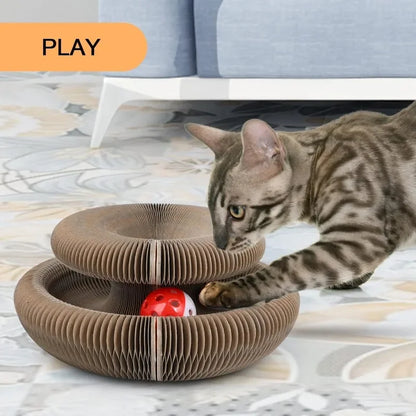 Cat Scratcher Cardboard Lounge Bed, Cat Scratching Pad, Pet Lounger