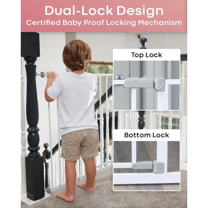 Tall and Wide Baby/Pet Gate for Stairs and Doorways